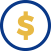 Dollar sign icon